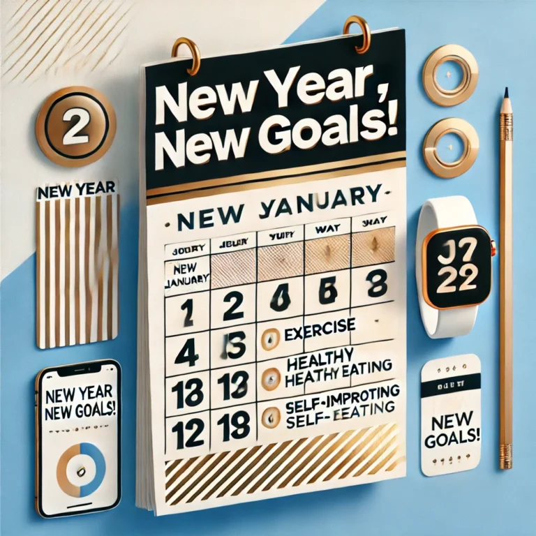 Calendar. New Year's Resolutions.